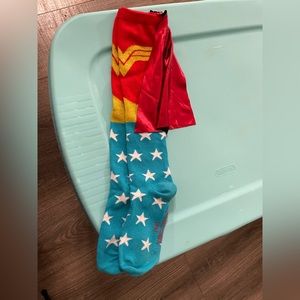 Wonder Woman Socks with cape